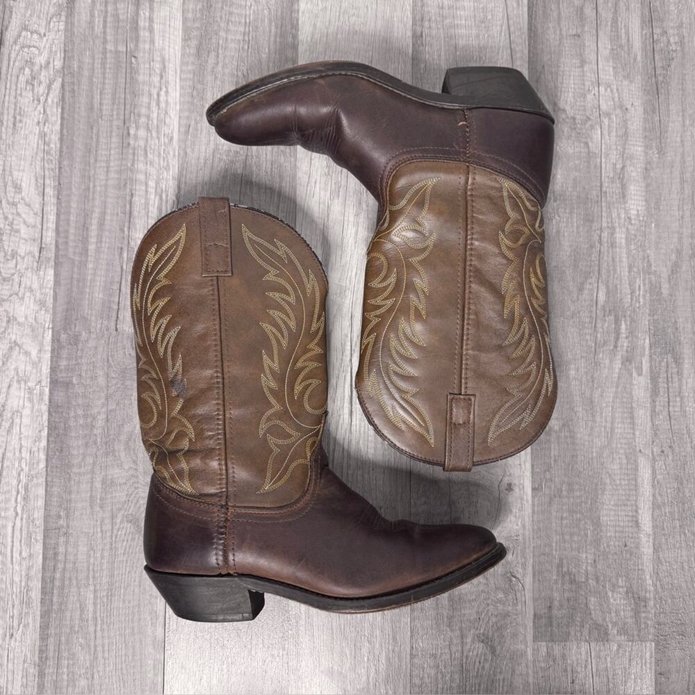 Laredo 5742 Brown Leather Western Cowboy Boots Women’s 9.5M